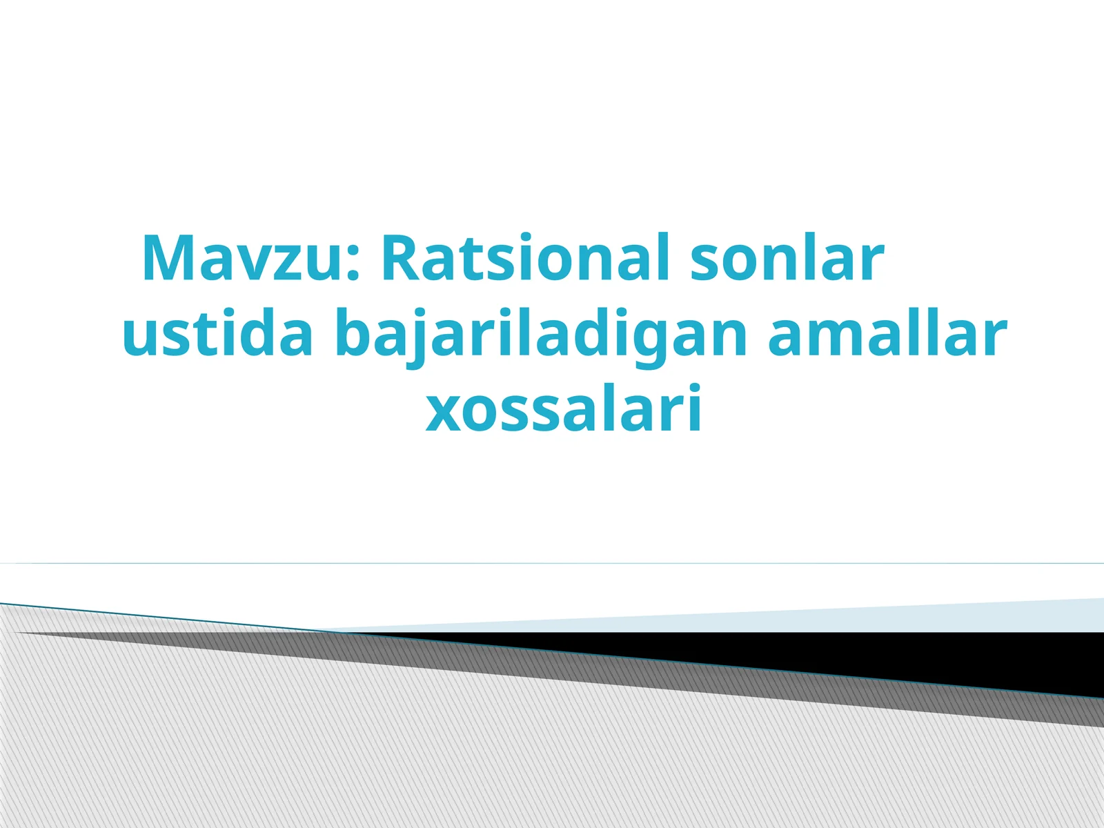 Ratsionalsonlarustidabajarilghanlarxossalari