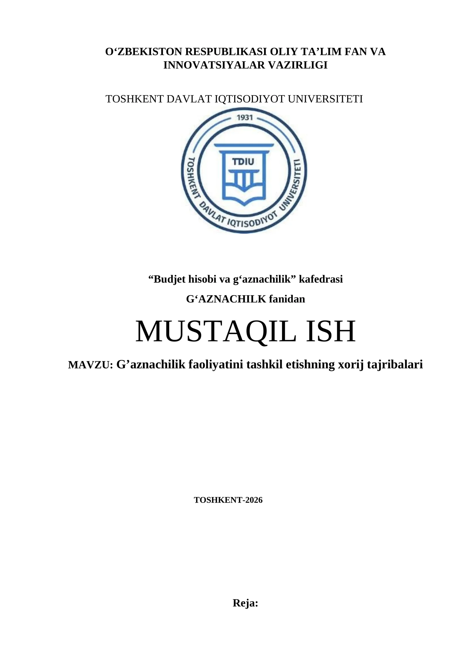 Gāaznachilik faoliyatini tashkil etishning xorij tajribalari