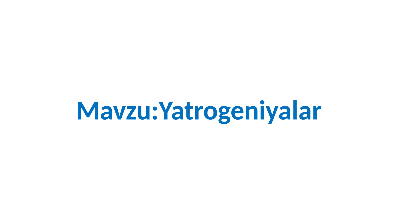 Yatrogeniyalar