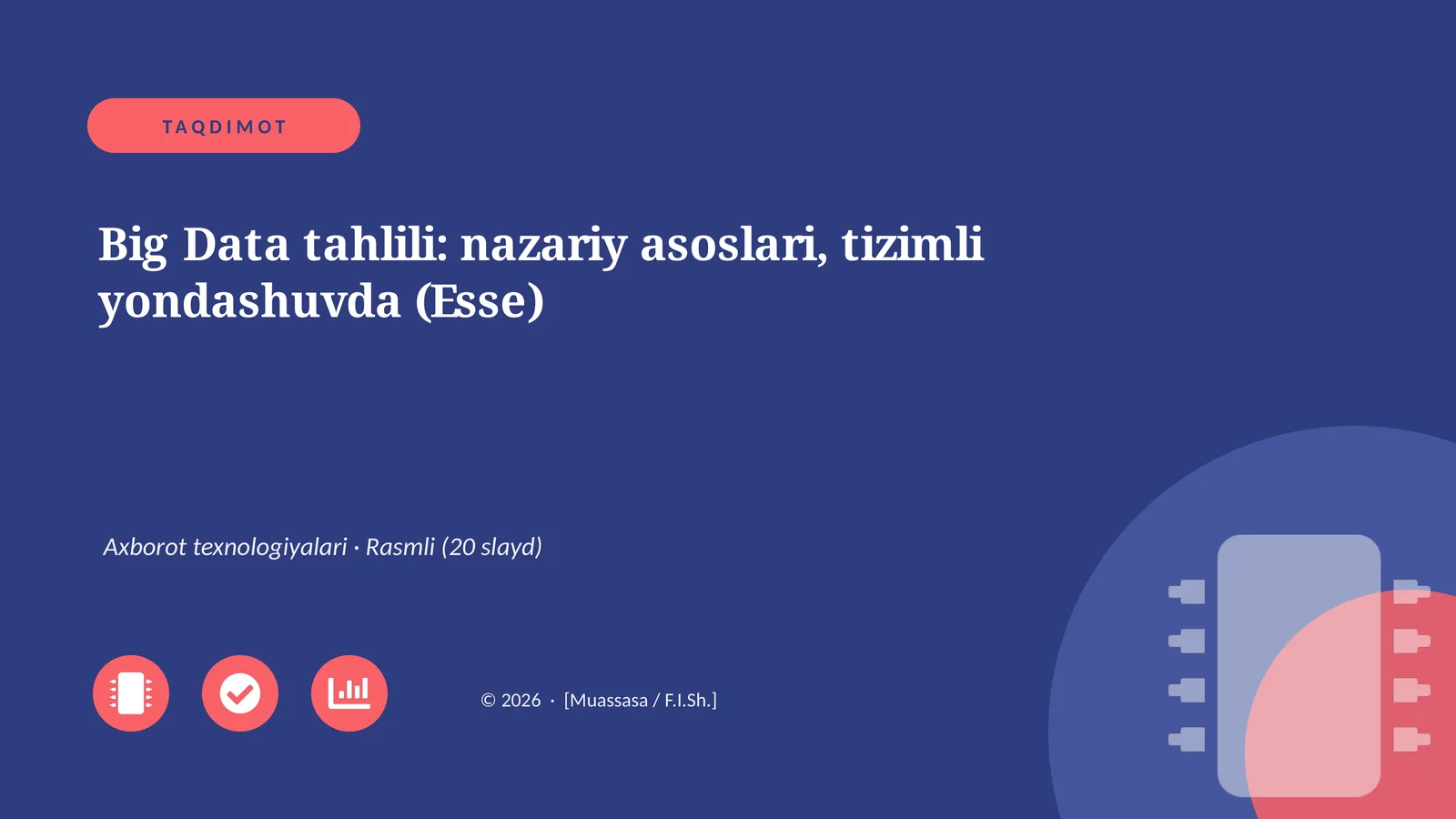 Big Data tahlili: nazariy asoslari, tizimli yondashuvda