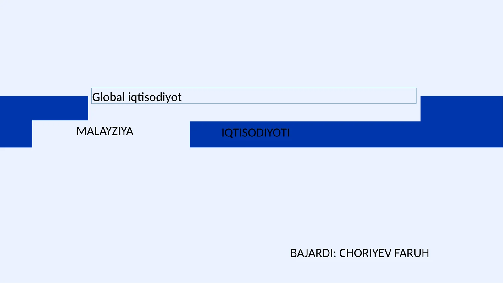Global iqtisodiyot