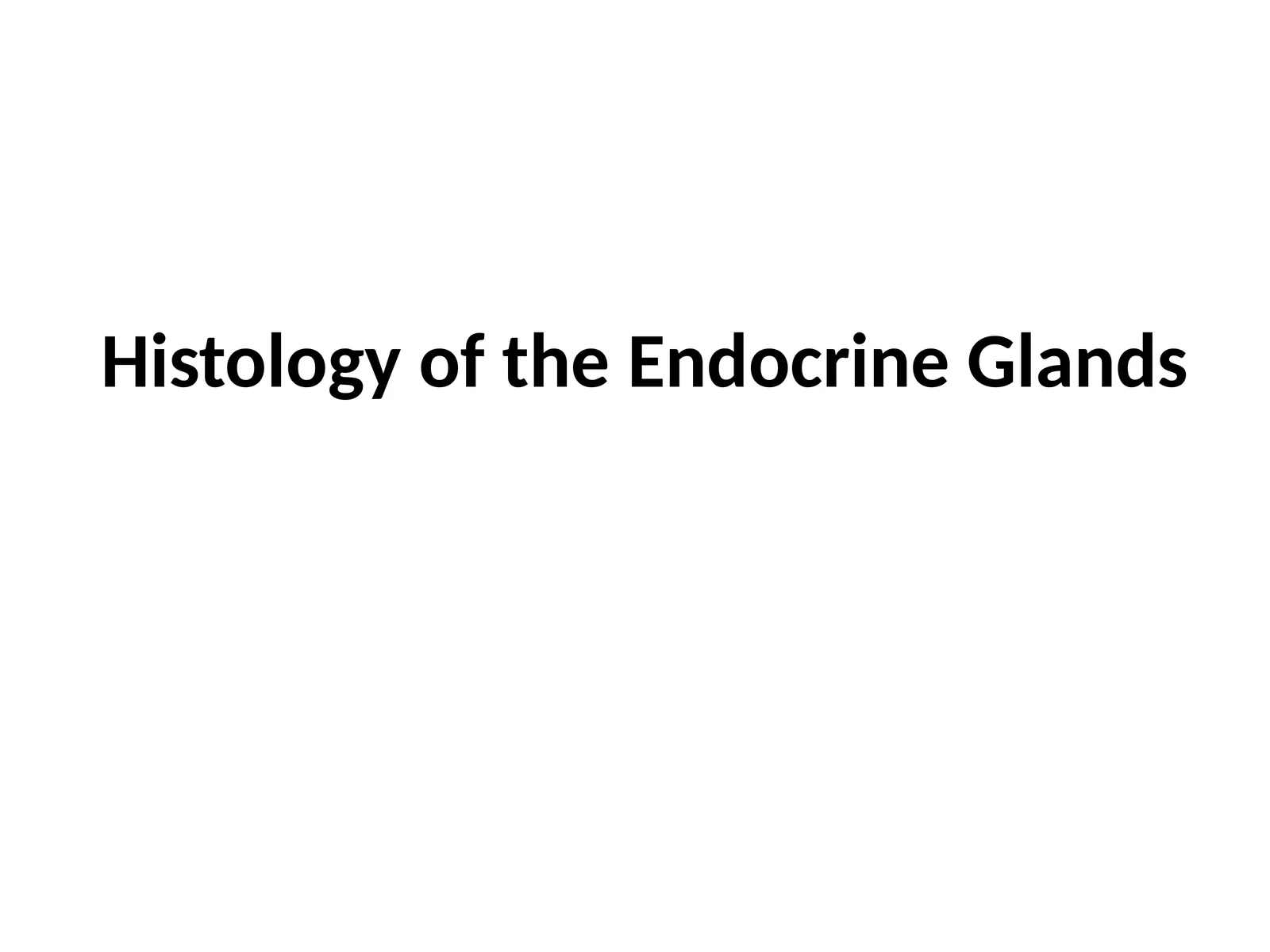 Endocrine glands histology