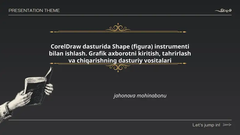 Shape (figura) instrumenti bilan ishlash