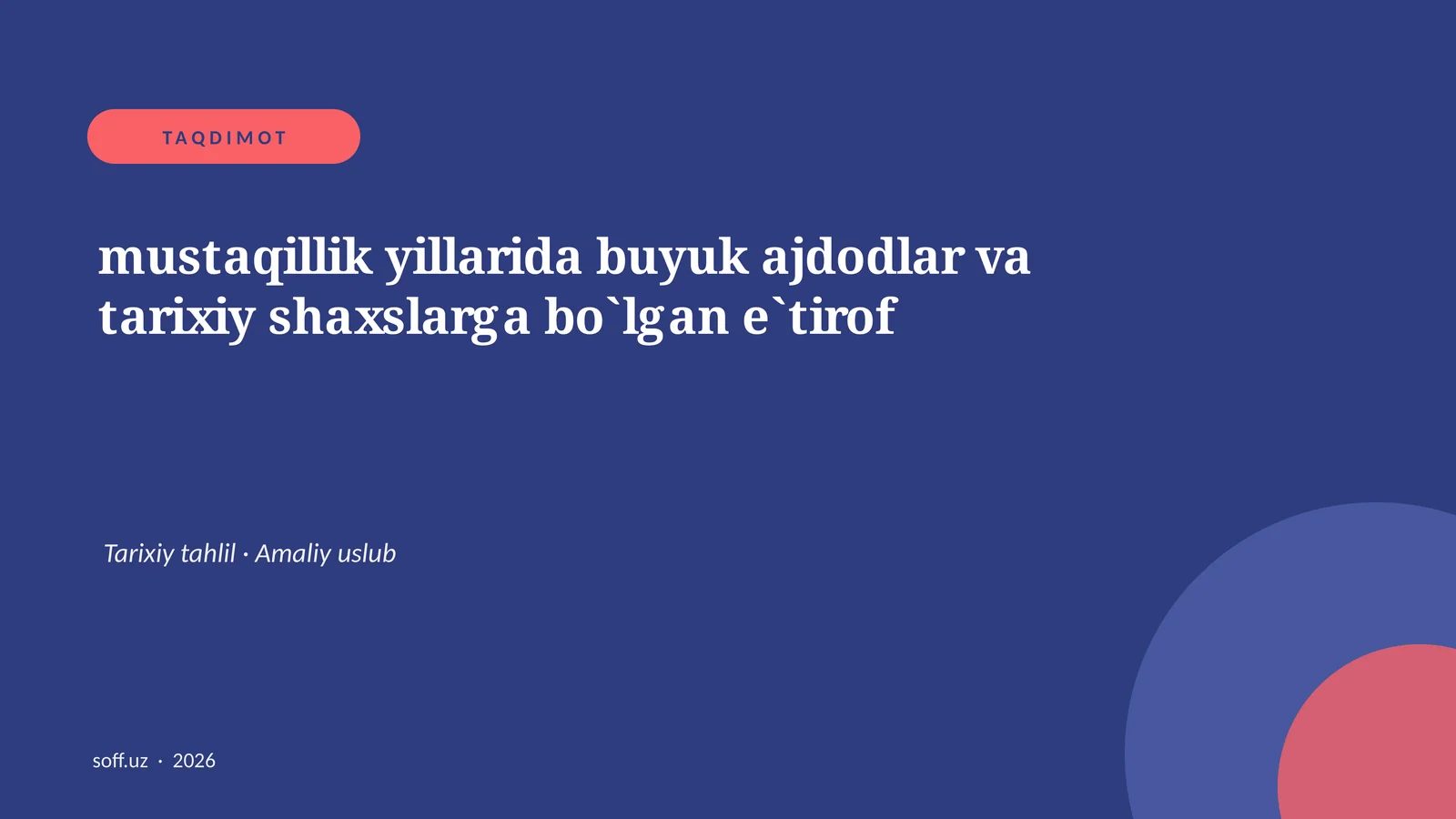TAQDIMOT