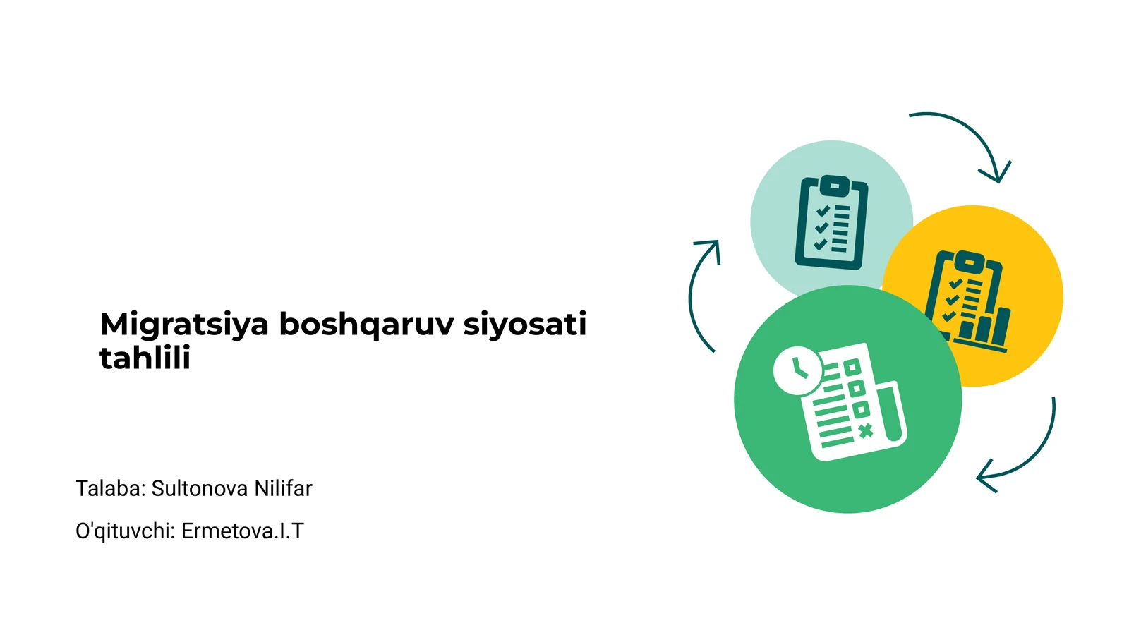 Migratsiya boshqaruv siyosati tahlili