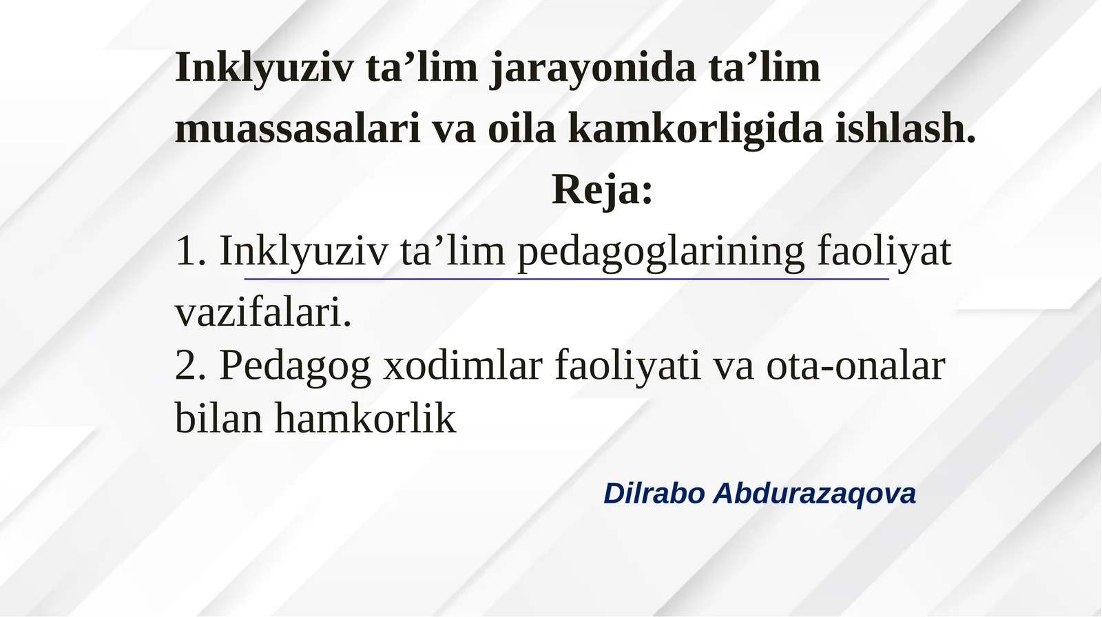 ALOHIDA TA’LIMGA EHTIYOJIBO‘LGAN BOLALARNI IJTIMOIY MOTIVATSIYASINI OSHIRISH