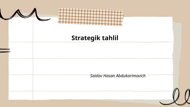 Strategik tahlil