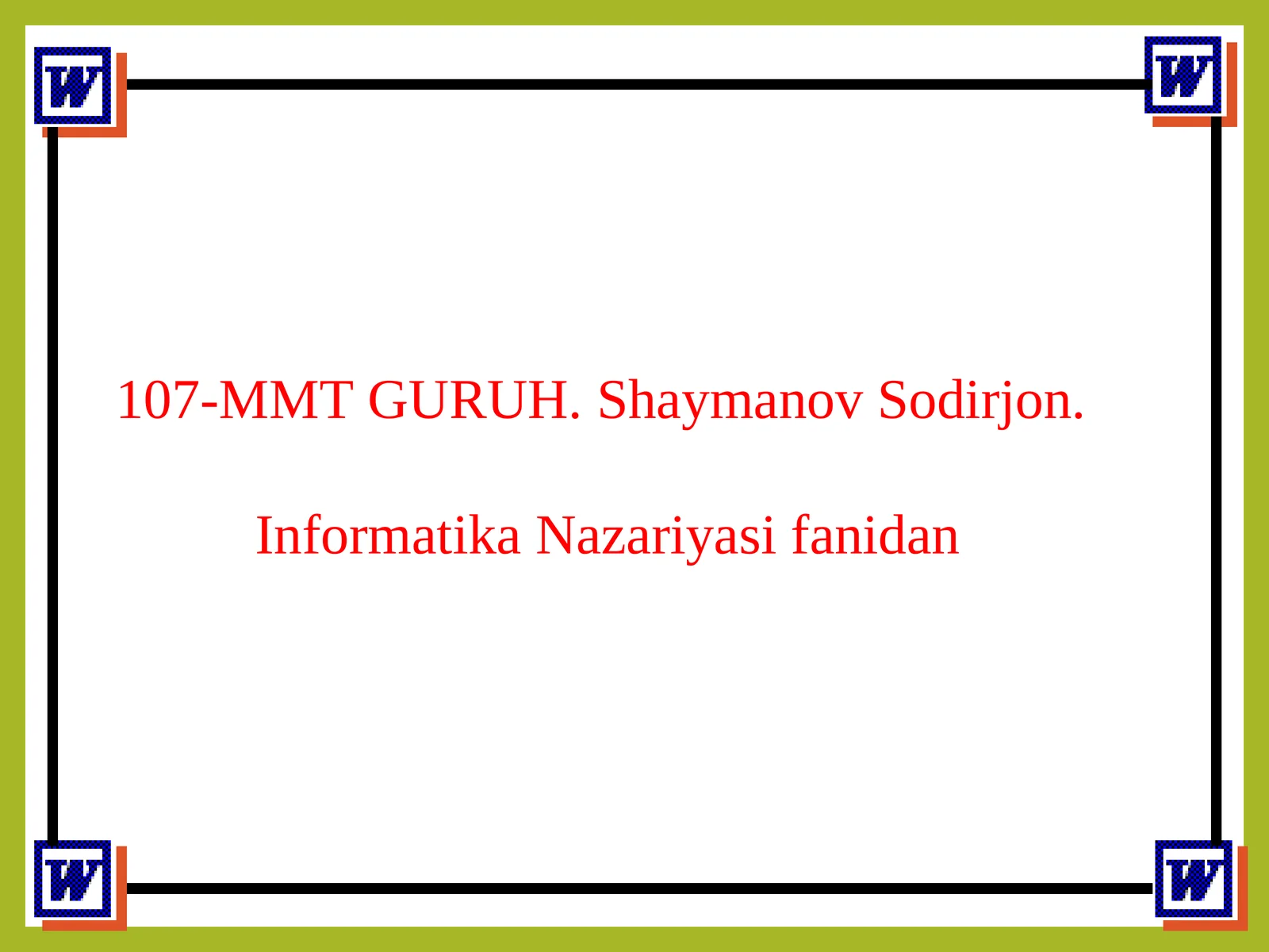 Microsoft Word matn protsessori