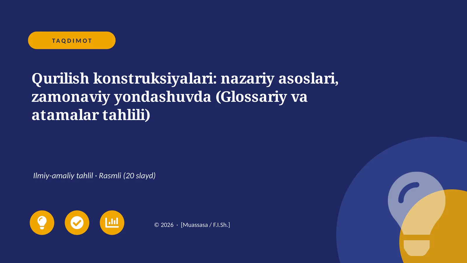 Qurilish konstruksiyalari: nazariy asoslari, zamonaviy yondashuvda (Glossariy va atamalar tahlili)