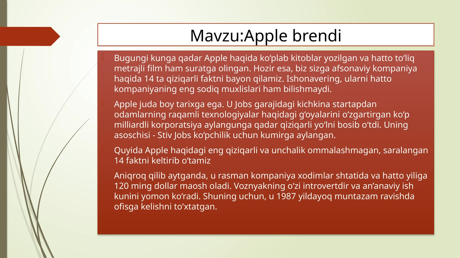 Apple brendi