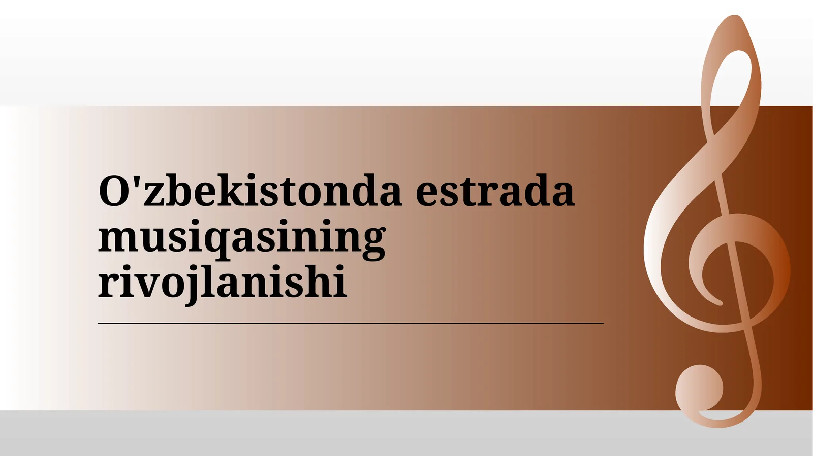 O'zbekistonda estrada musiqasining rivojlanishi