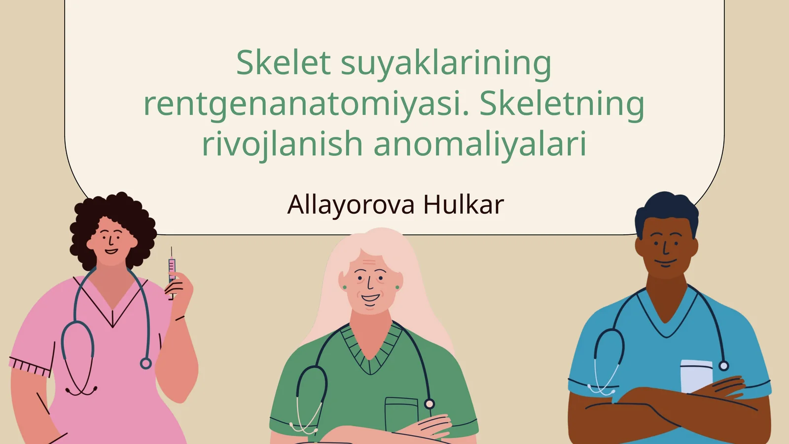 Skelet suyaklarining rentgenanatomiyasi. Skeletning rivojlanish anomaliyalari