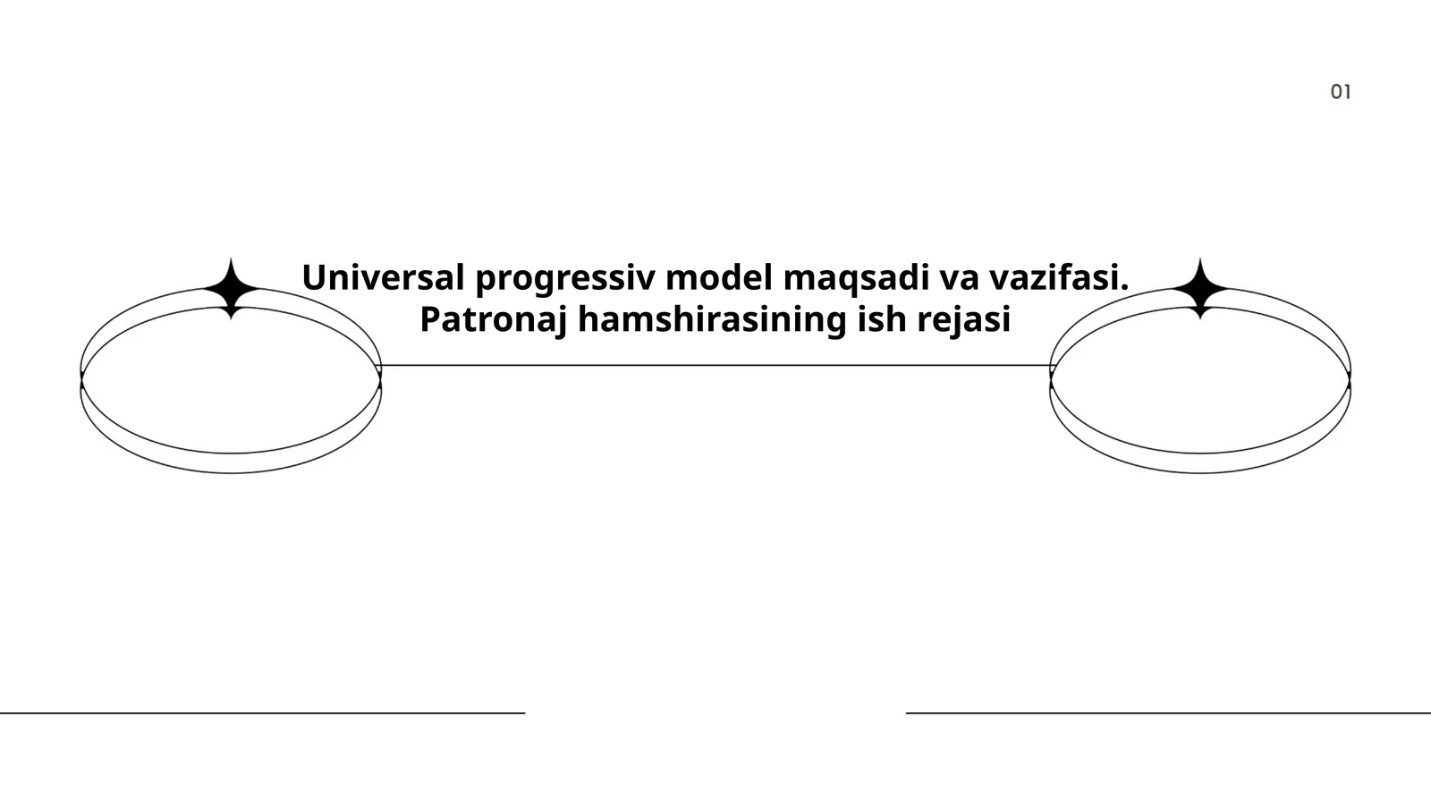 Universal progressiv model maqsadi va vazifasi. Patronaj hamshirasining ish rejasi