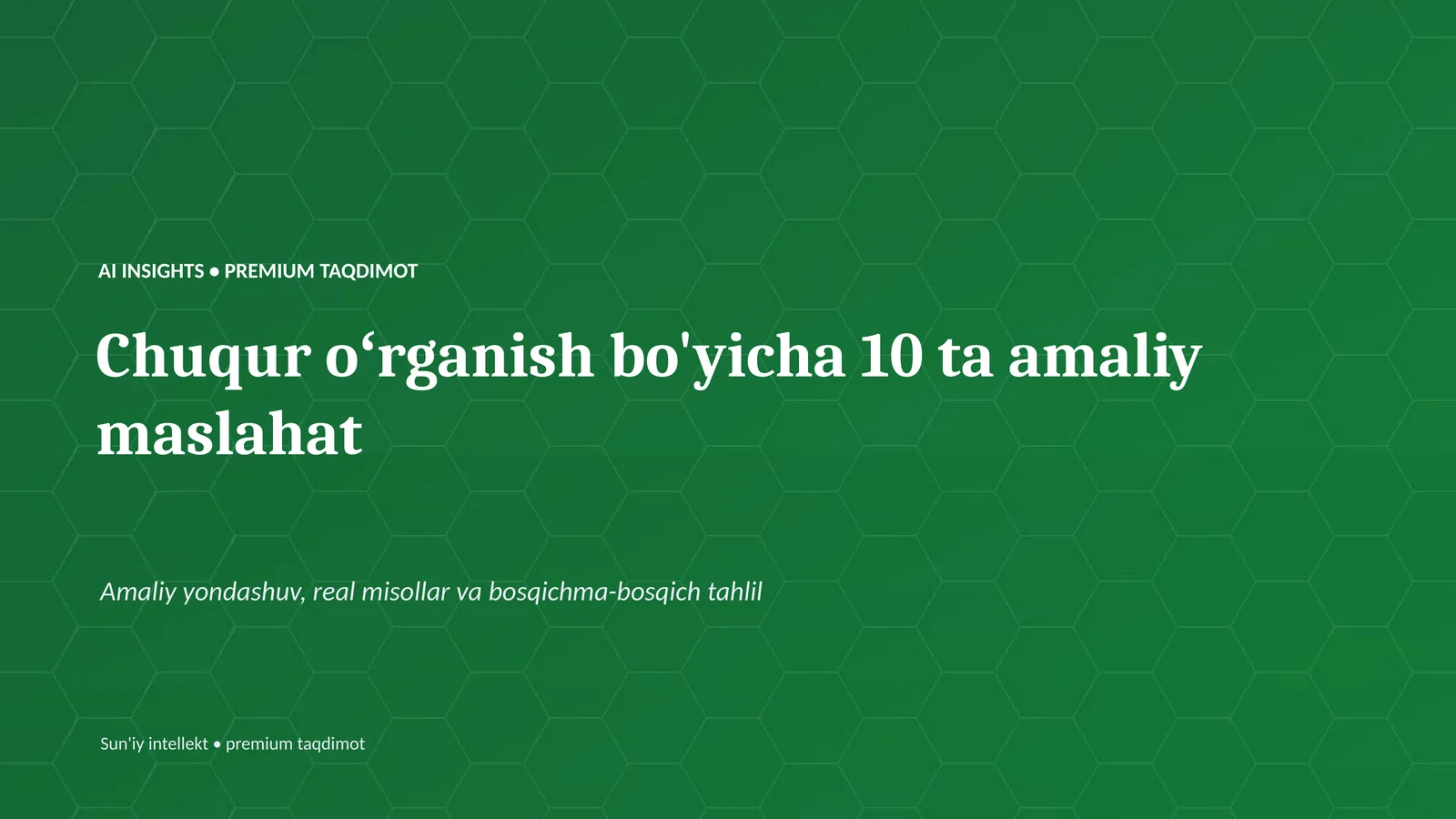 PREMIUM TAQDIMOT