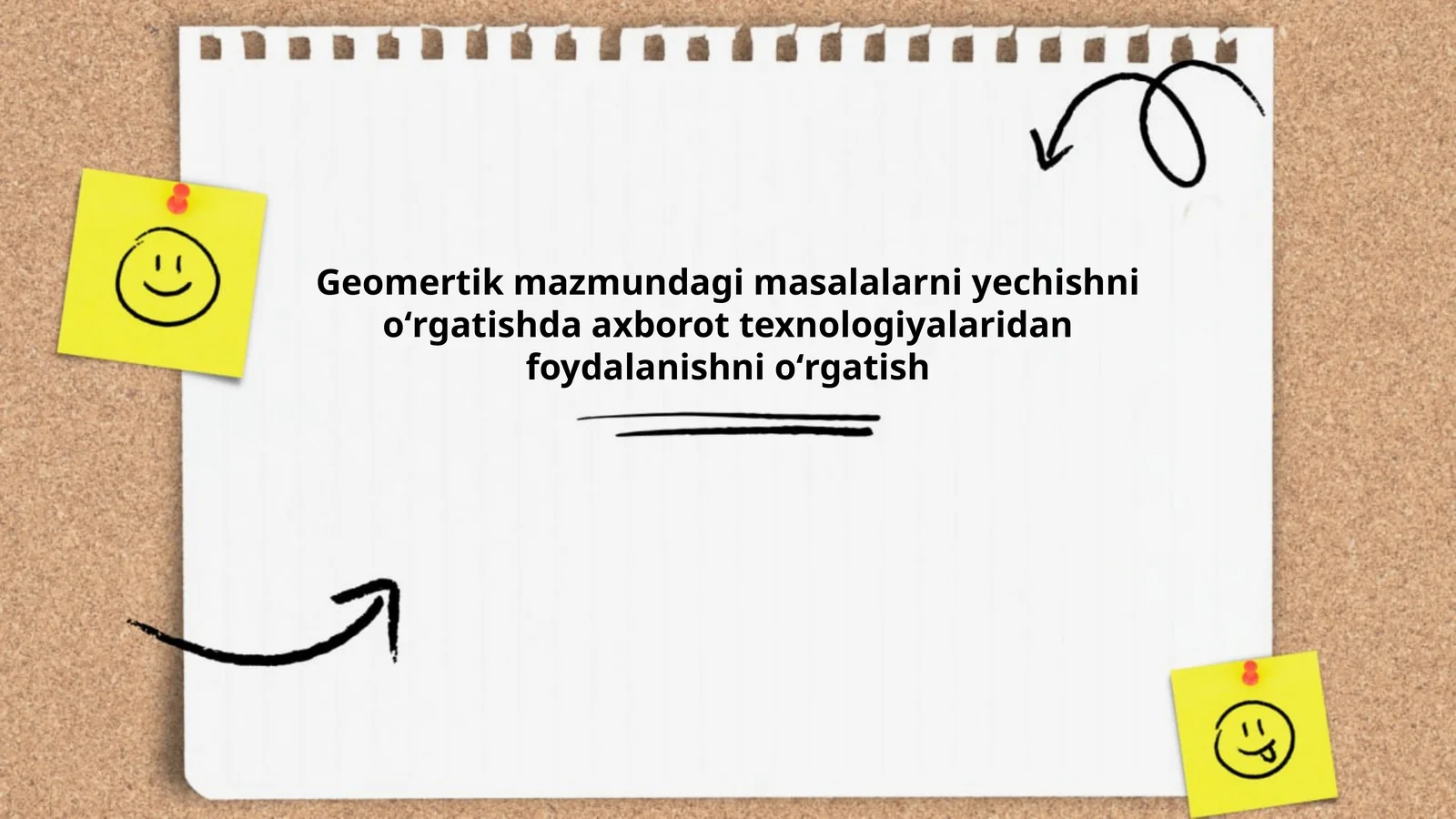 Geomertik mazmundagi masalalarni yechishni oʻrgatishda axborot texnologiyalaridan foydalanishni oʻrgatish