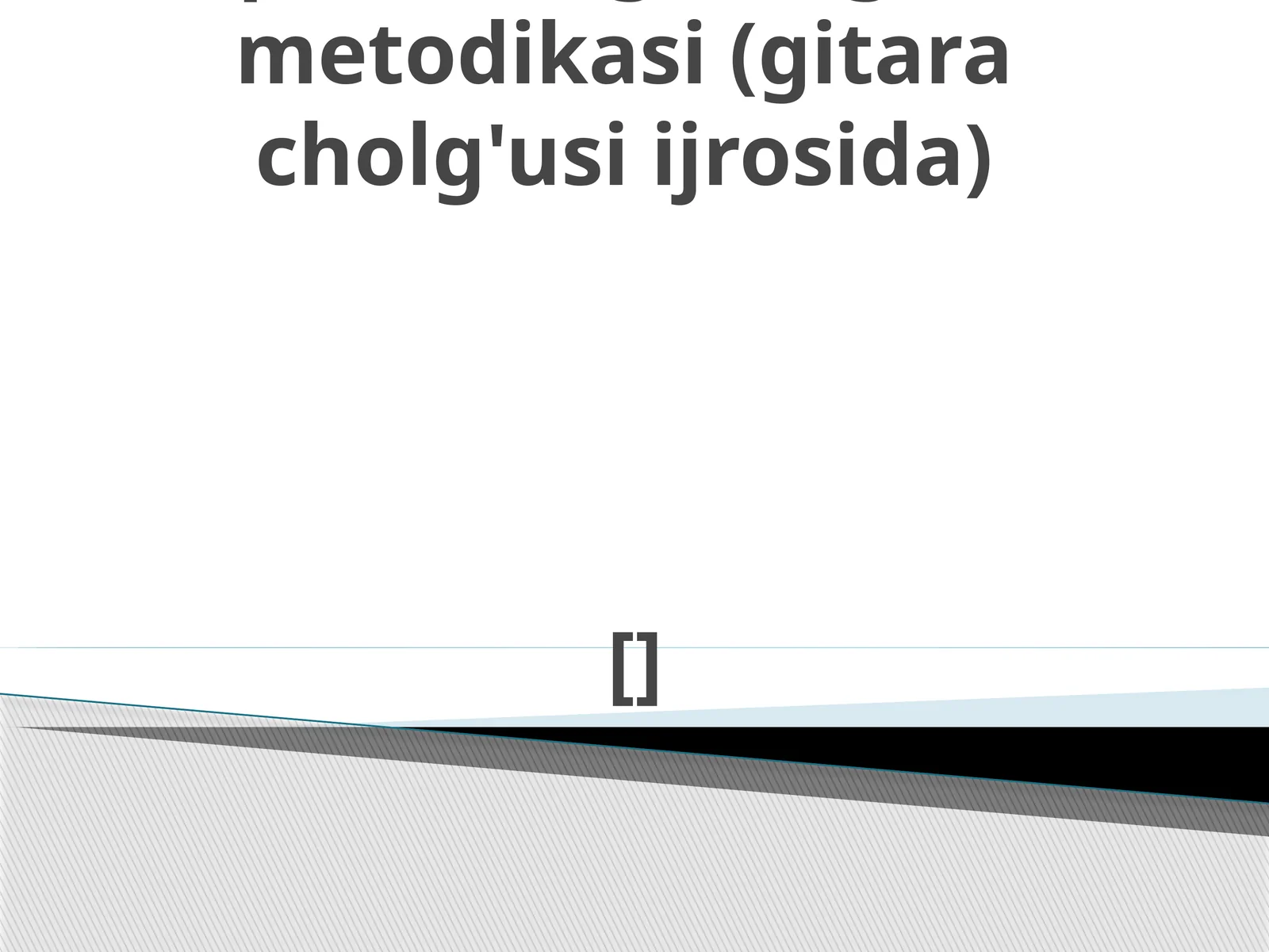 Musiqa sohasi pedagoglarni qaytatayyorlash va ularning malakasini oshirish markazi