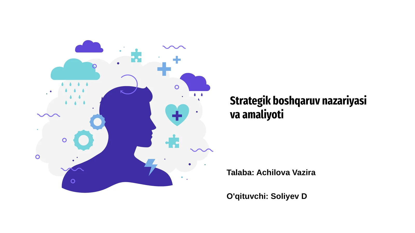 Strategik boshqaruv nazariyasi va amaliyoti