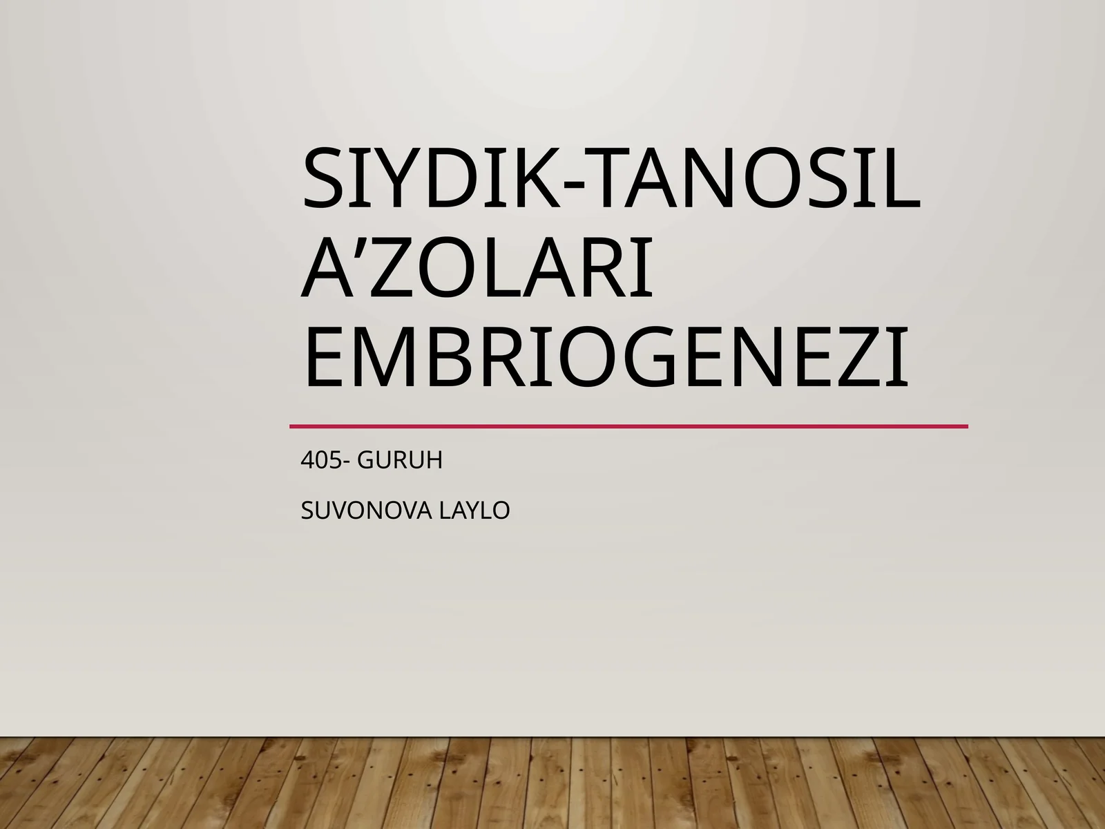 Siydik-Tanosil Aʼzolari Embriogenezi
