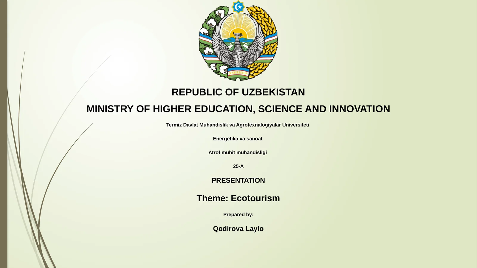 Ecotourism
