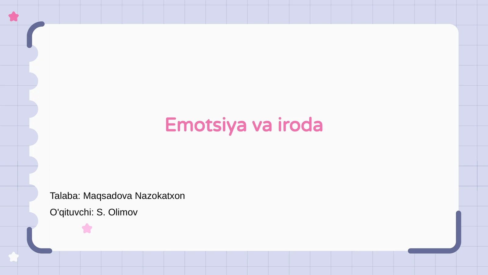 Emotsiya va iroda