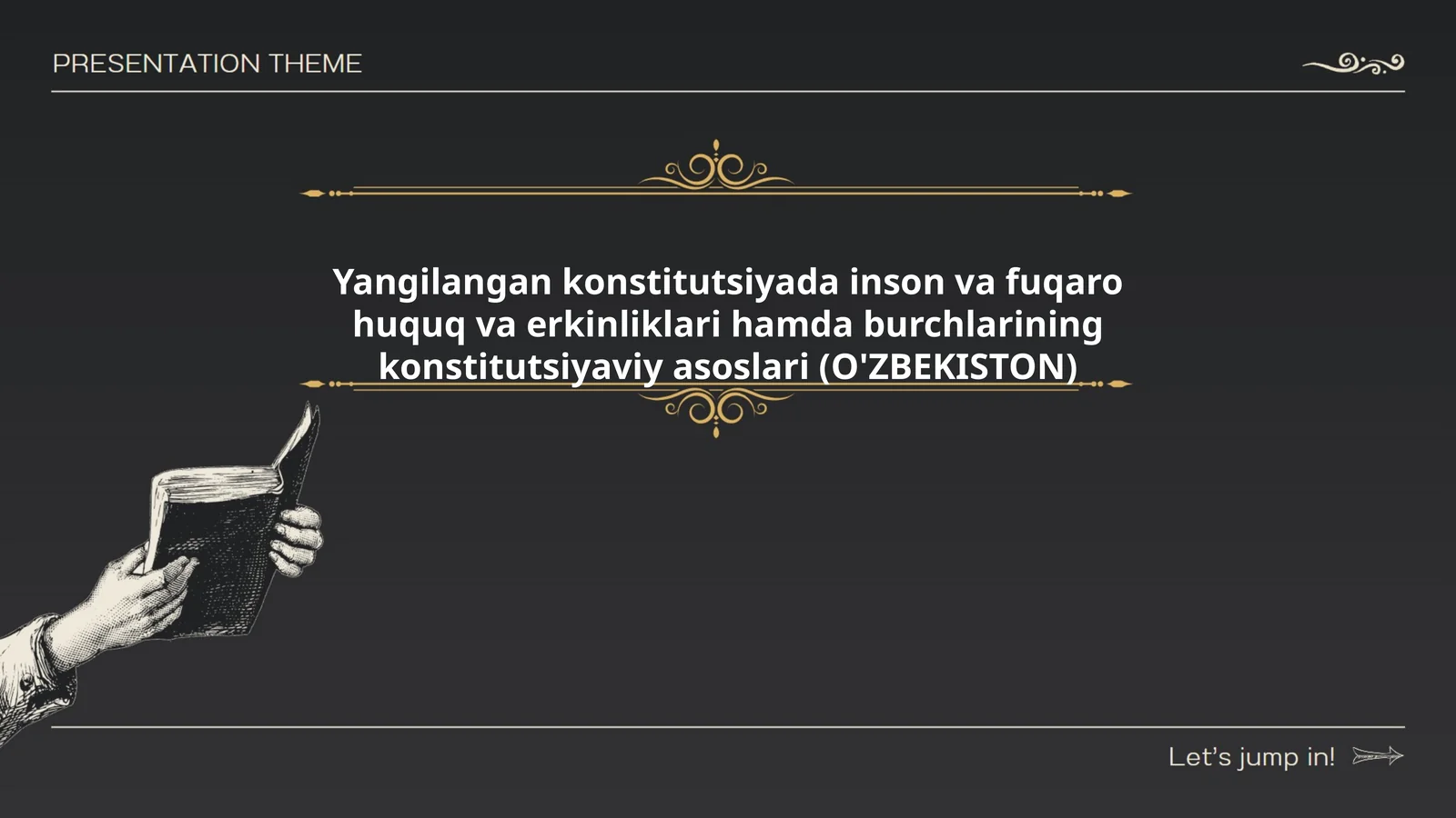Yangilangan konstitutsiyada inson va fuqaro huquq va erkinliklari hamda burchlarining konstitutsiyaviy asoslari (O'ZBEKISTON)