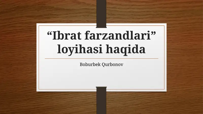 Ibrat farzandlari