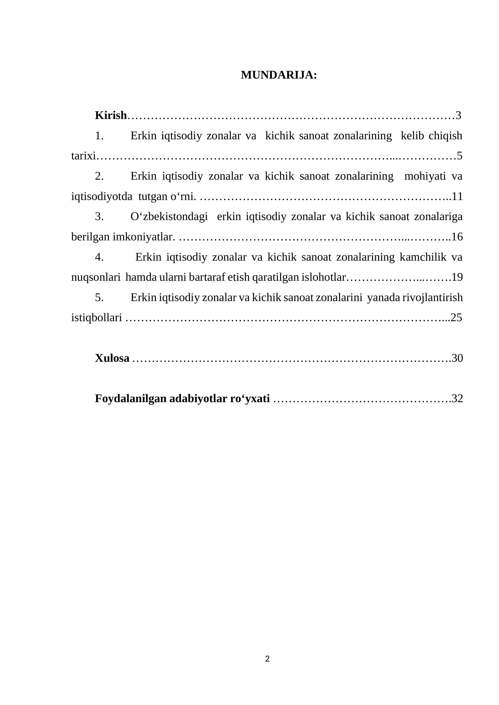 Erkin iqtisodiy zonalar va kichik sanoat zonalarining kelib chiqishi