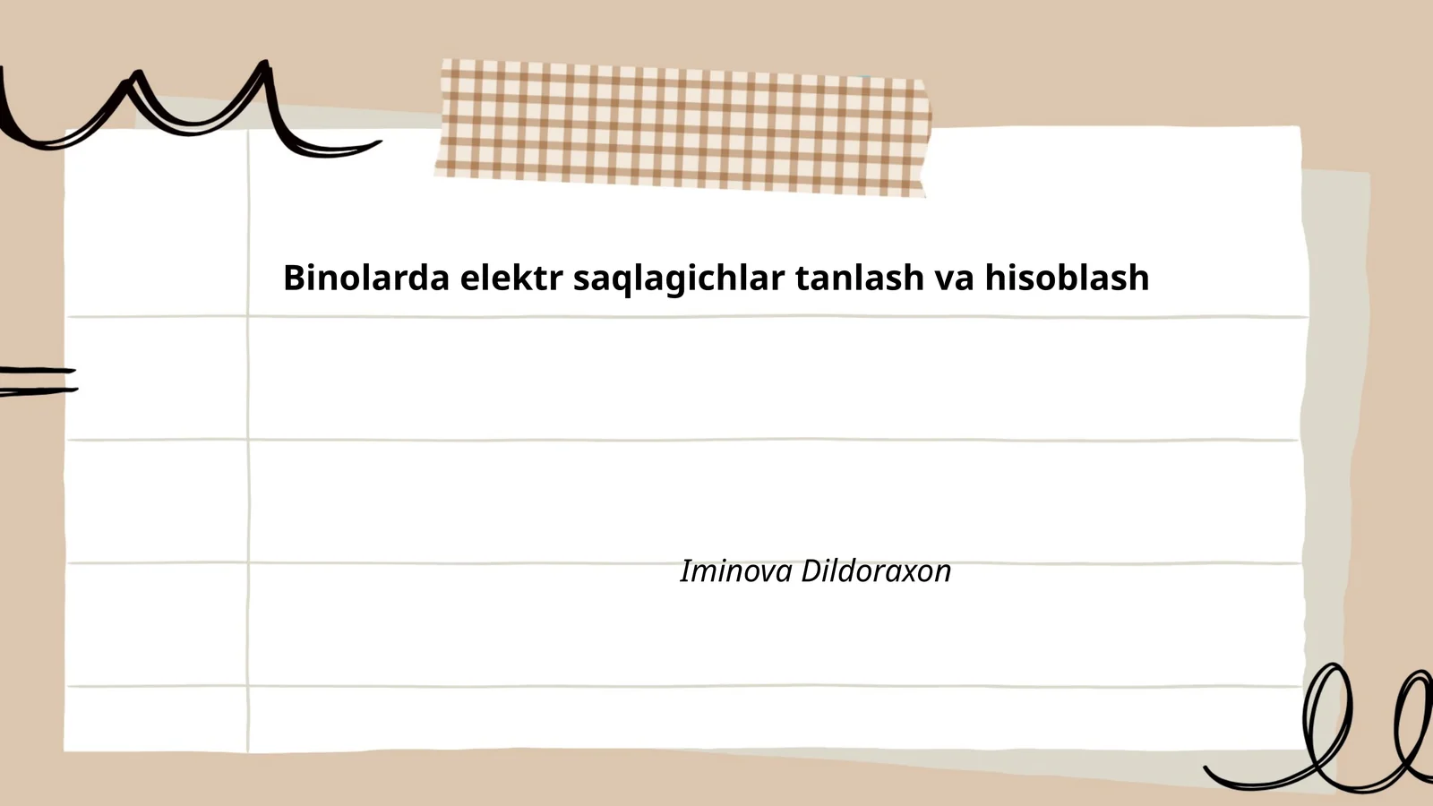 Binolarda elektr saqlagichlar tanlash va hisoblash