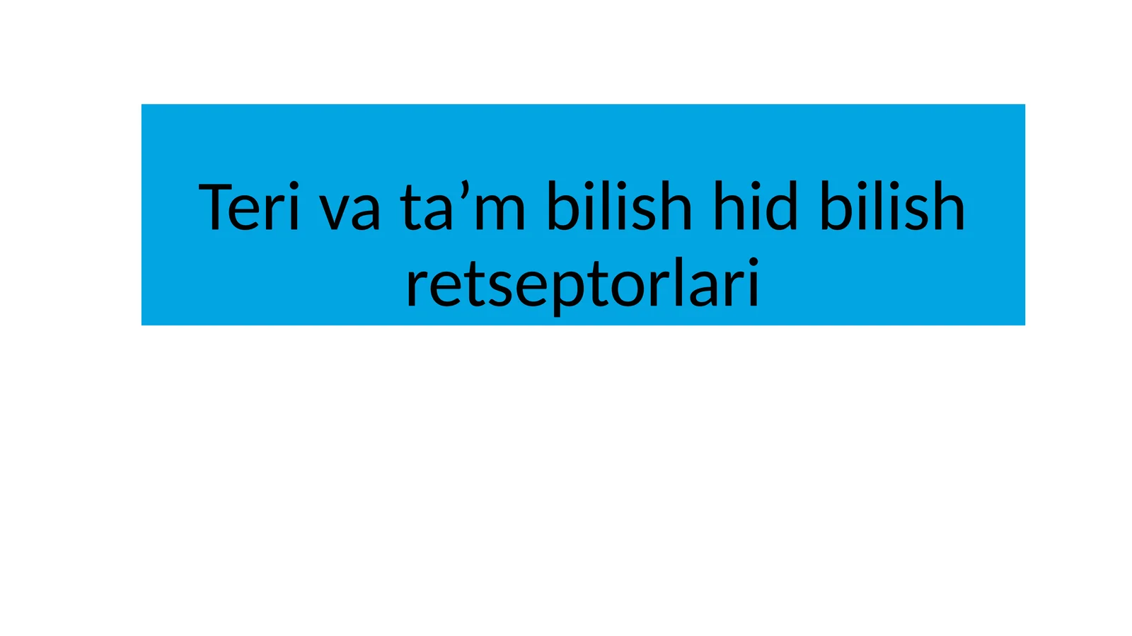 Terivata’mbilishhidbilishretseptorlari