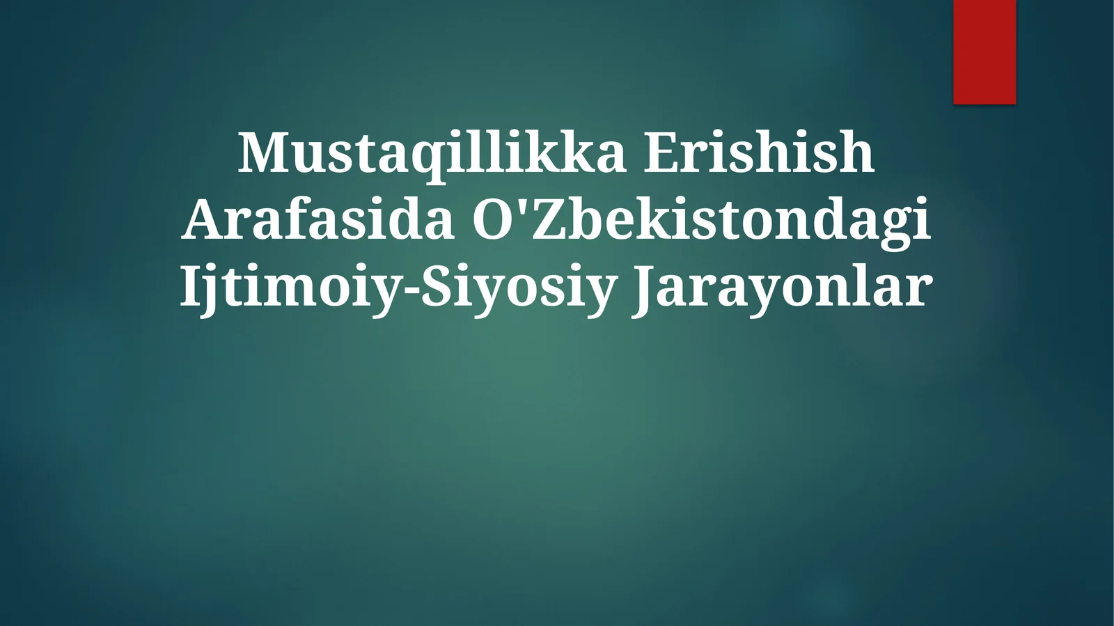 Mustaqillikka Erishish Arafasida O'Zbekistondagi Ijtimoiy-Siyosiy Jarayonlar