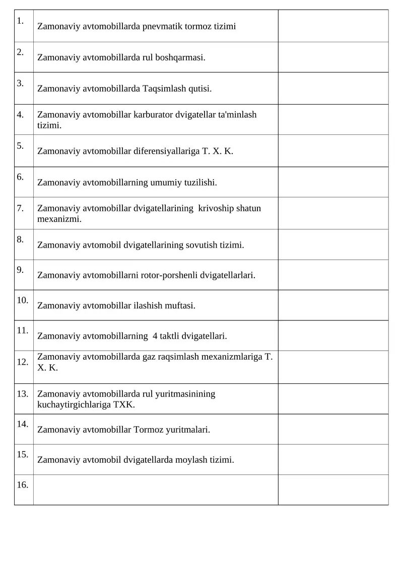 Zamonaviy avtomobillarda pnevmatik tormoz tizimi
