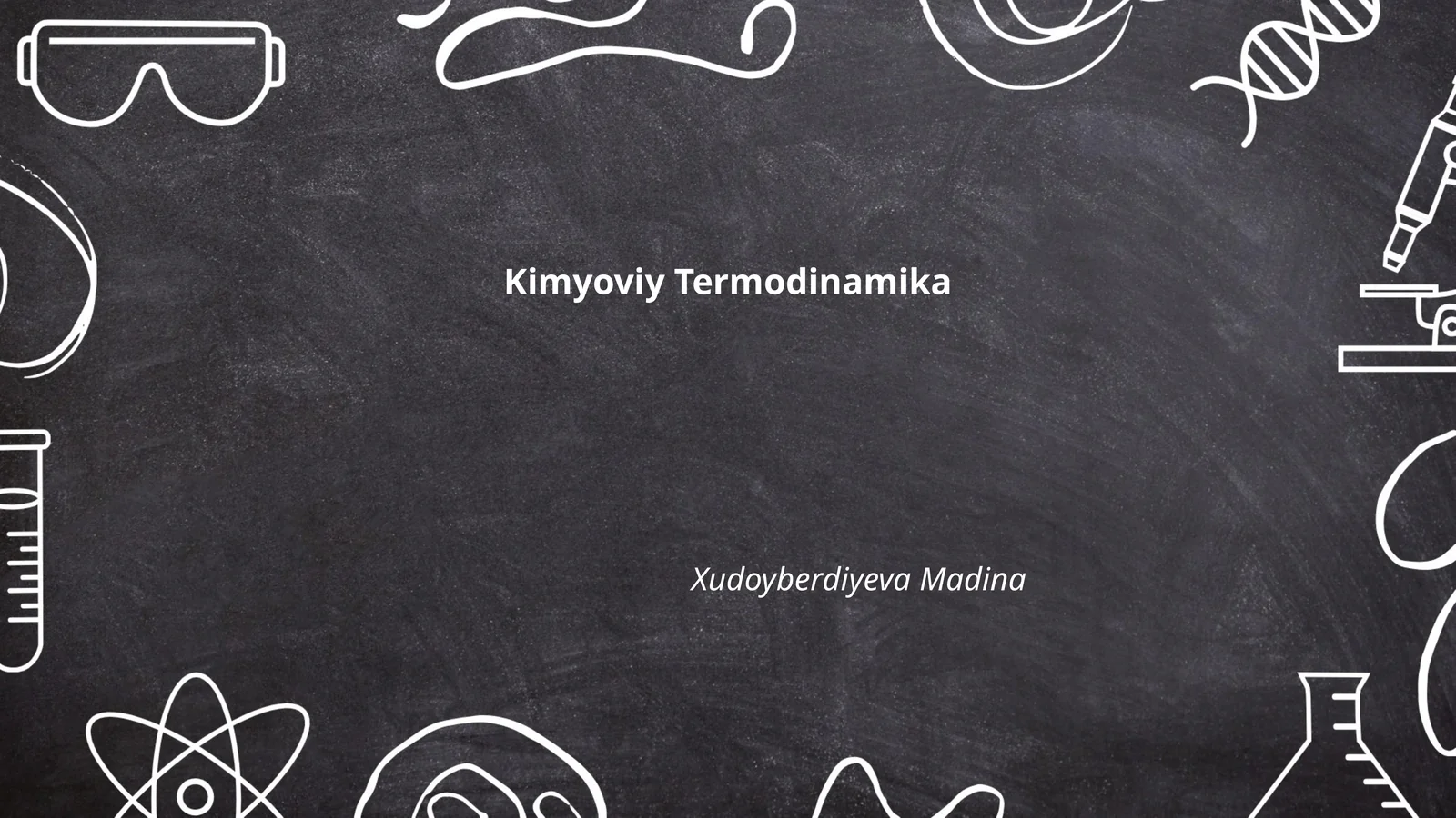 Kimyoviy Termodinamika