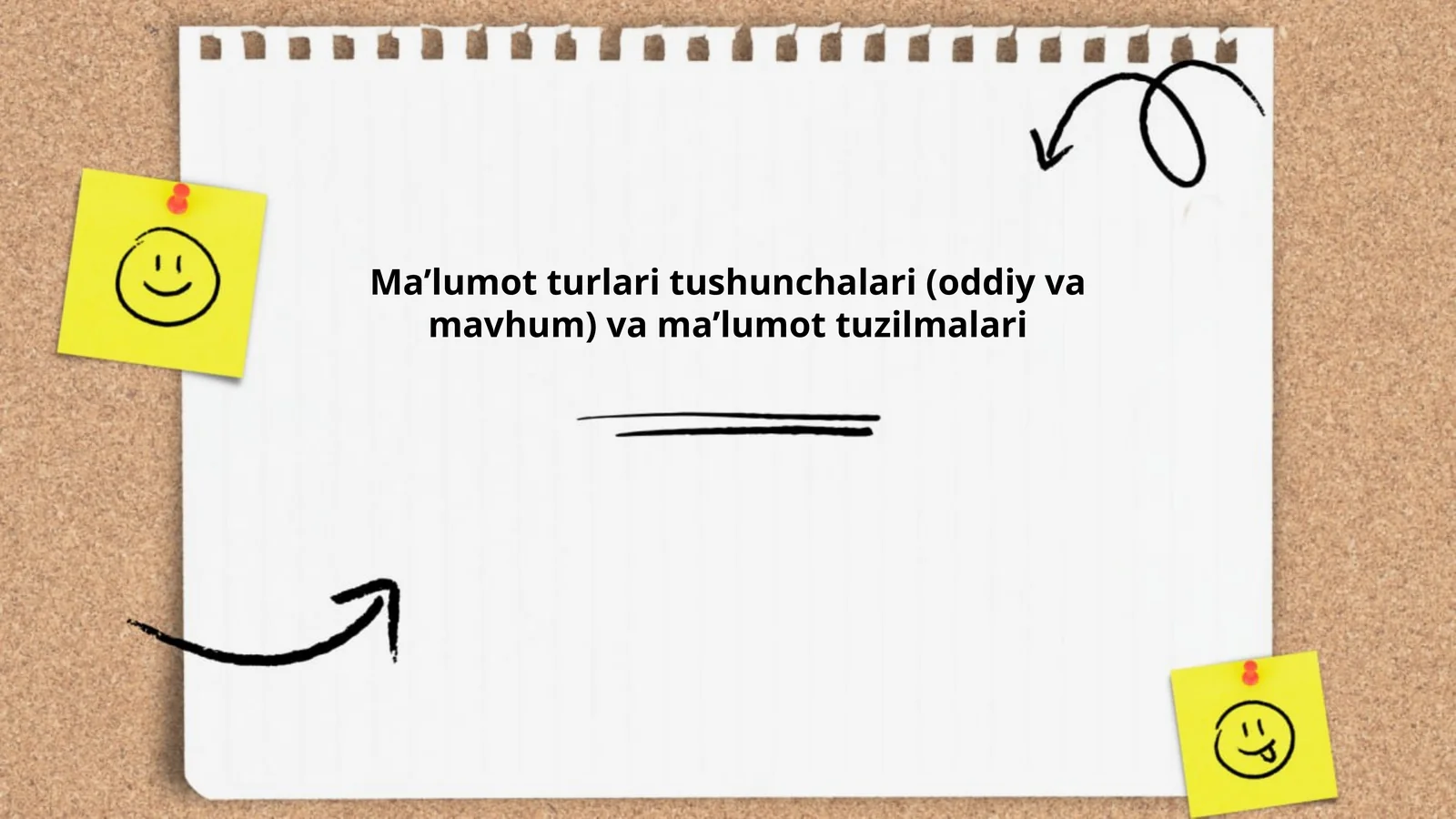 Oddiy va mavhum ma'lumot turlari