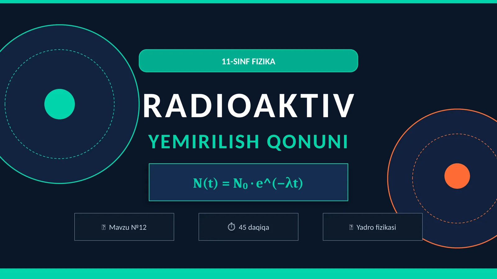 RADIOAKTIV YEMIRILISH QONUNI
