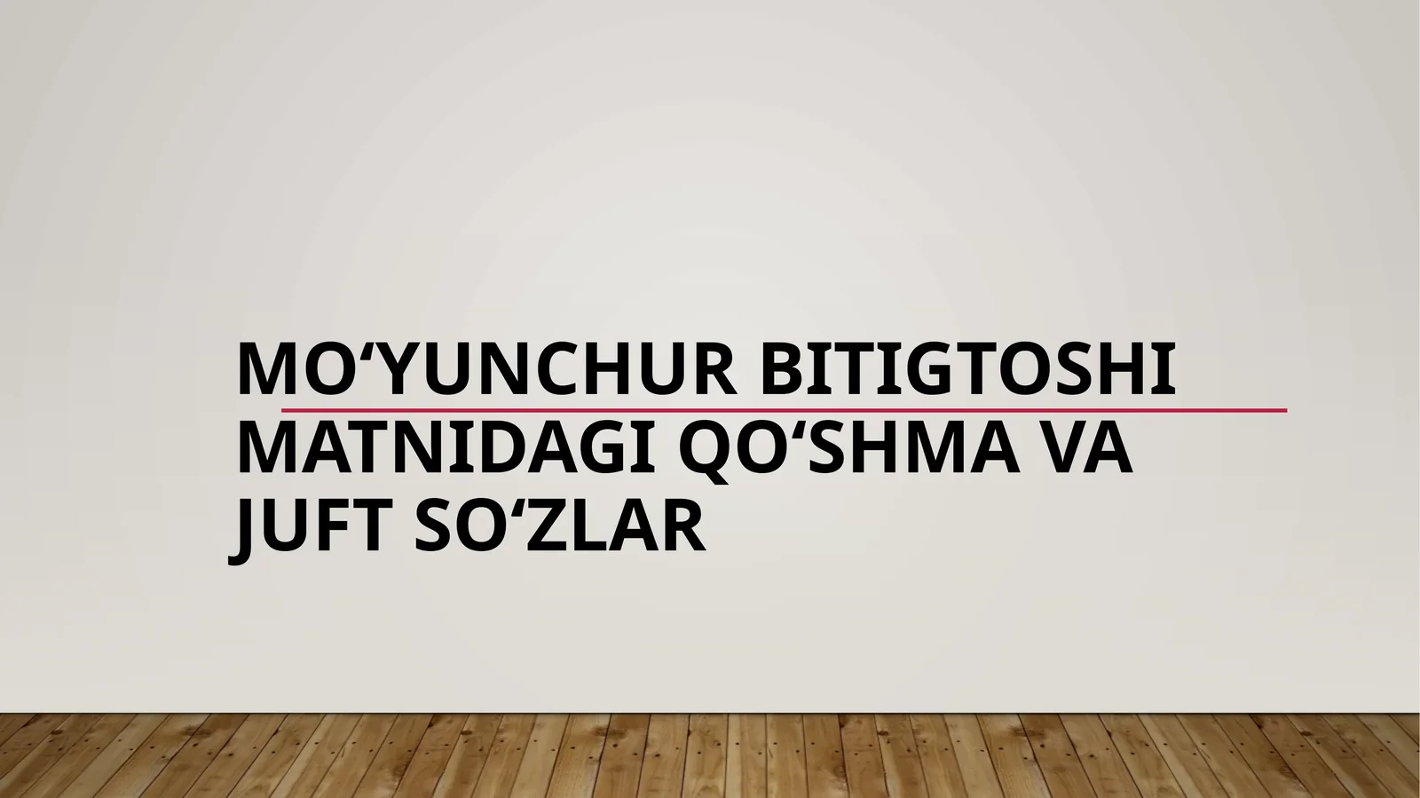 Moʻyunchurbitigtoshimatnidagiqoʻshmavajuftsoʻzlar