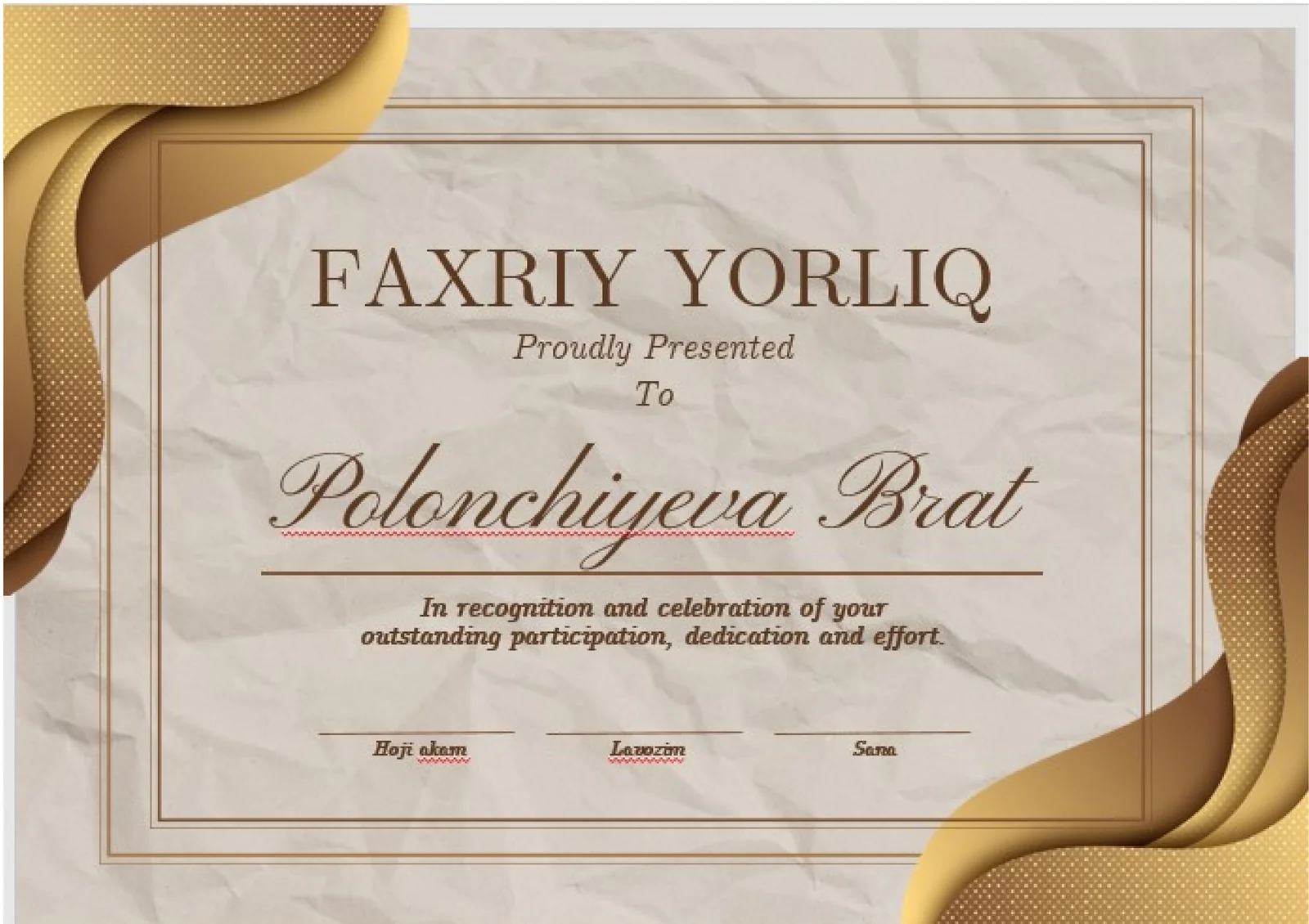 FAXRIY YORLIQ