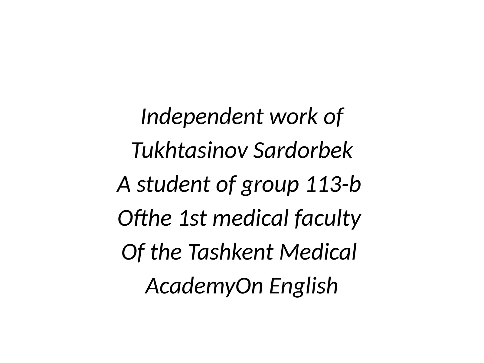 Alzheimer’s Disease Presentation