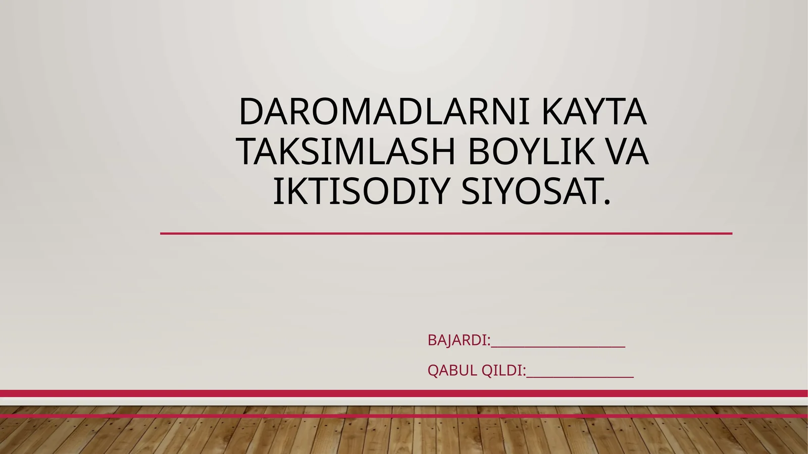 Davlat byudjetining iqtisodiy tahlili
