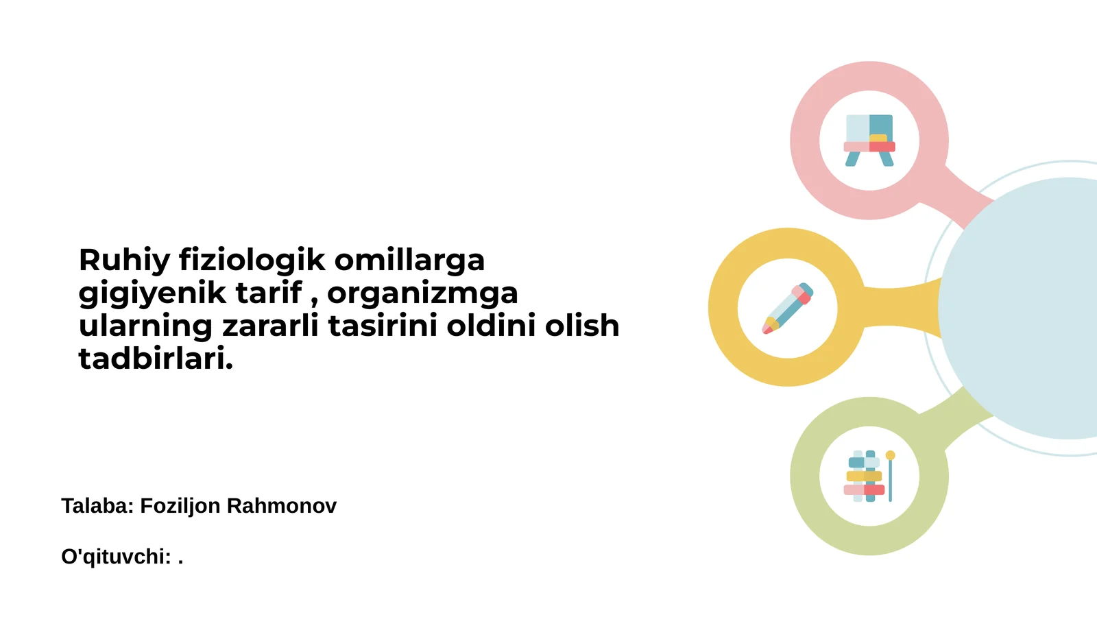 Ruhiy va fiziologik omillar: Ta'rifi