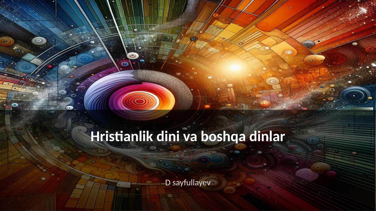 Hristianlik dini va boshqa dinlar