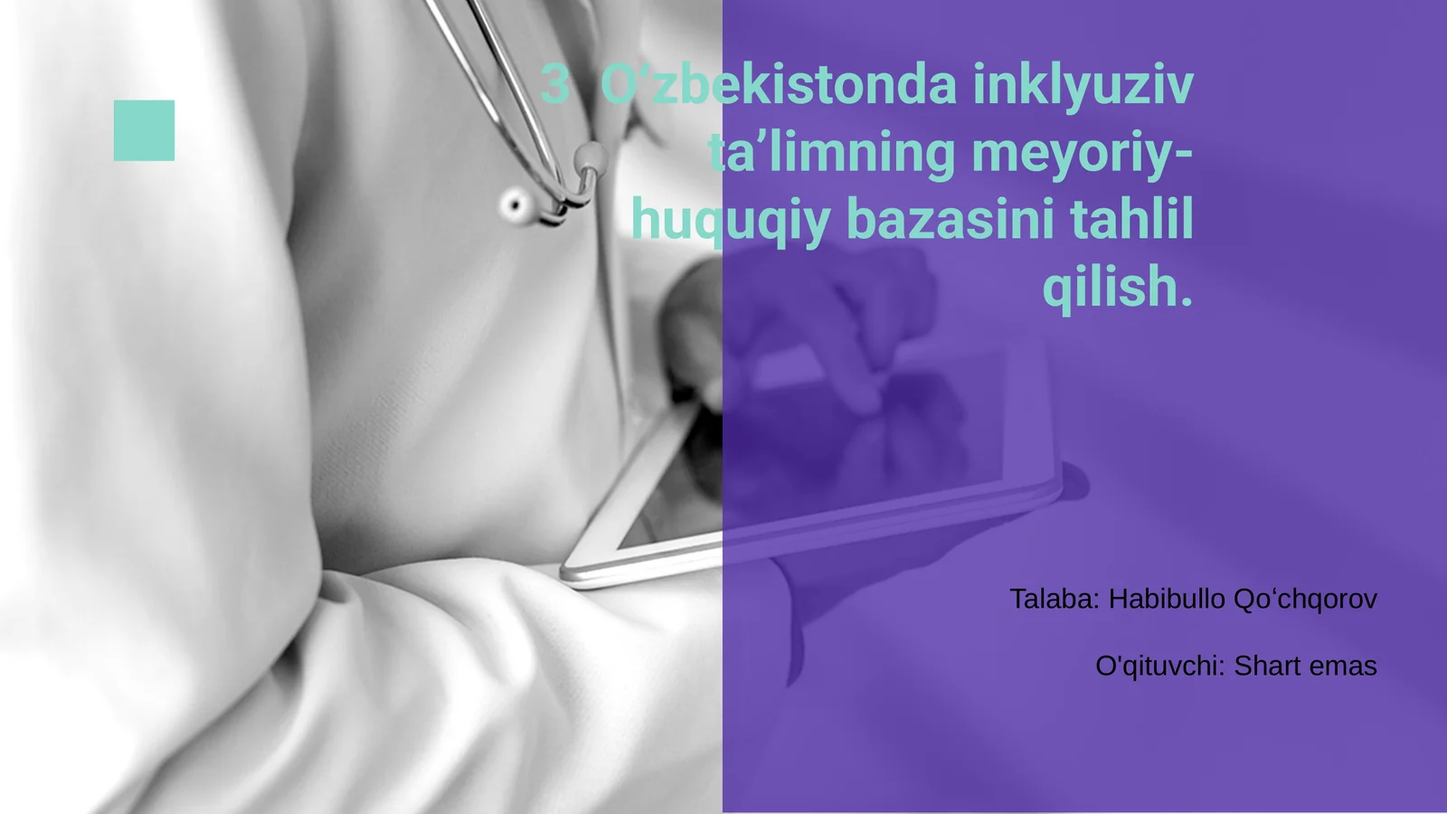Inklyuziv Taʻlimning Meʻyorlari