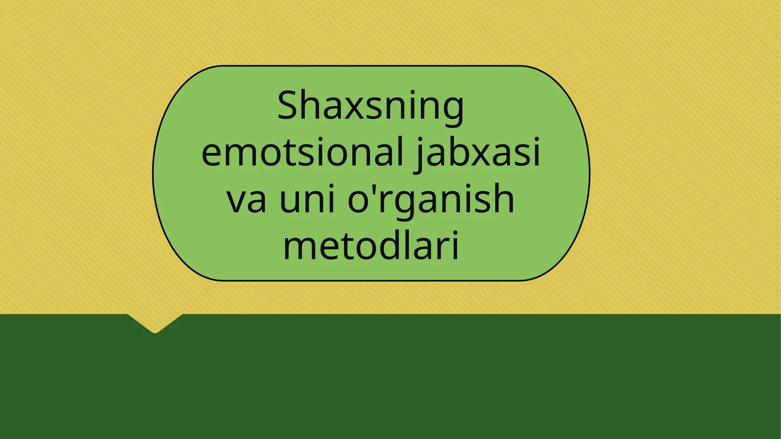 Shaxsning emotsional jahxasini va uni o'rganish metodlari