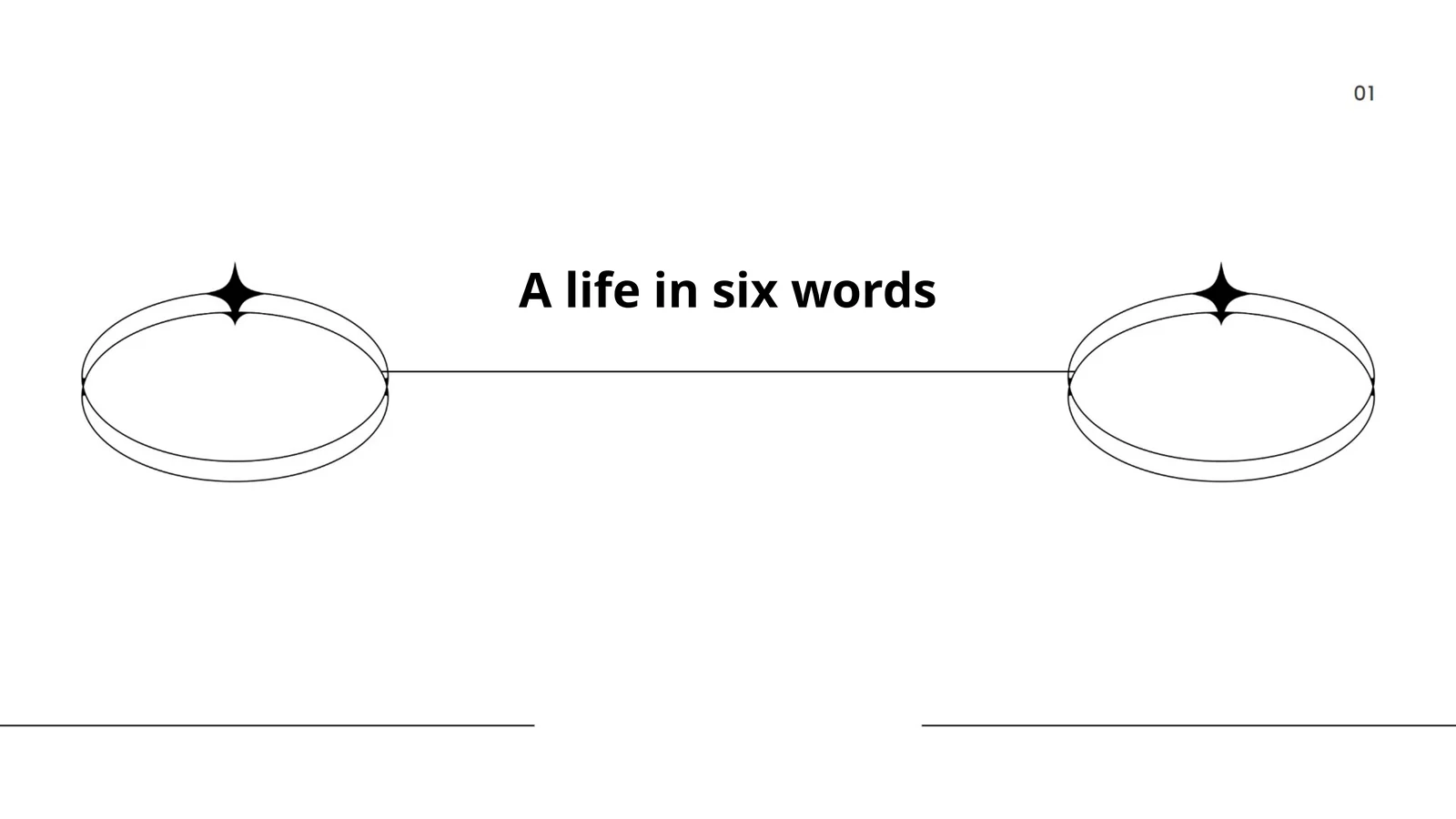 A life in six words