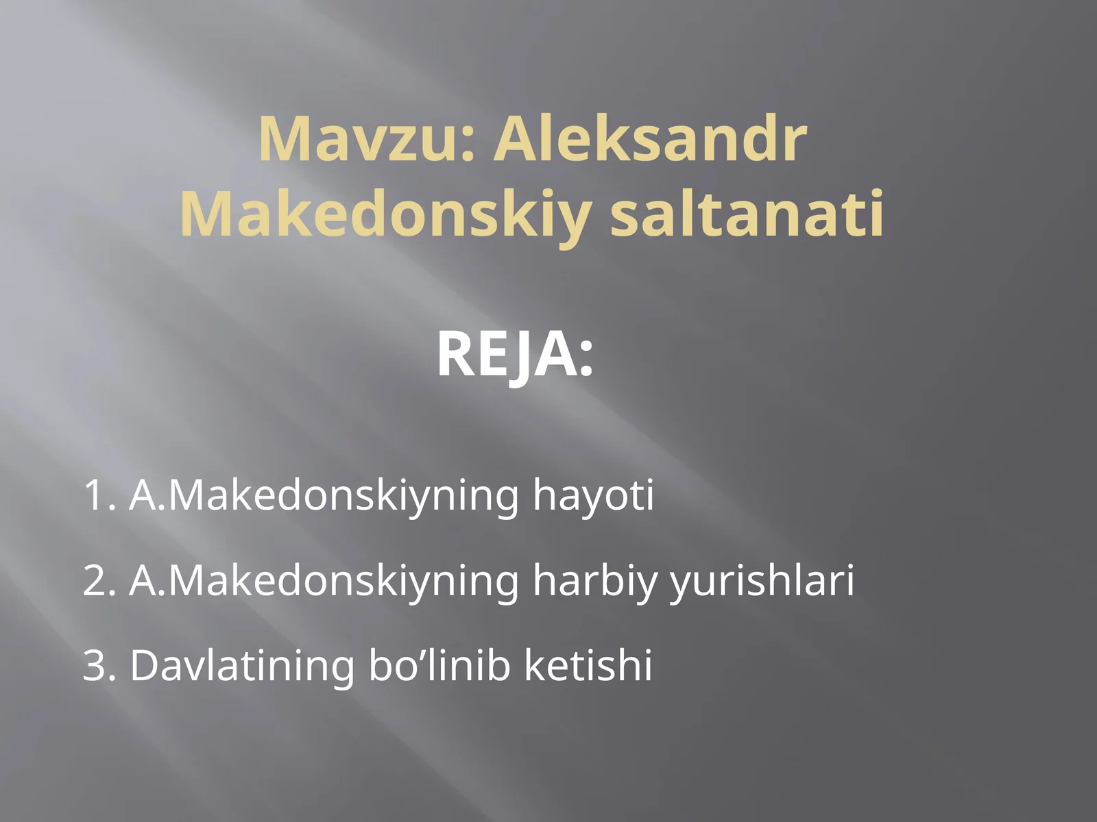 Aleksandr Makedonskiy saltanati