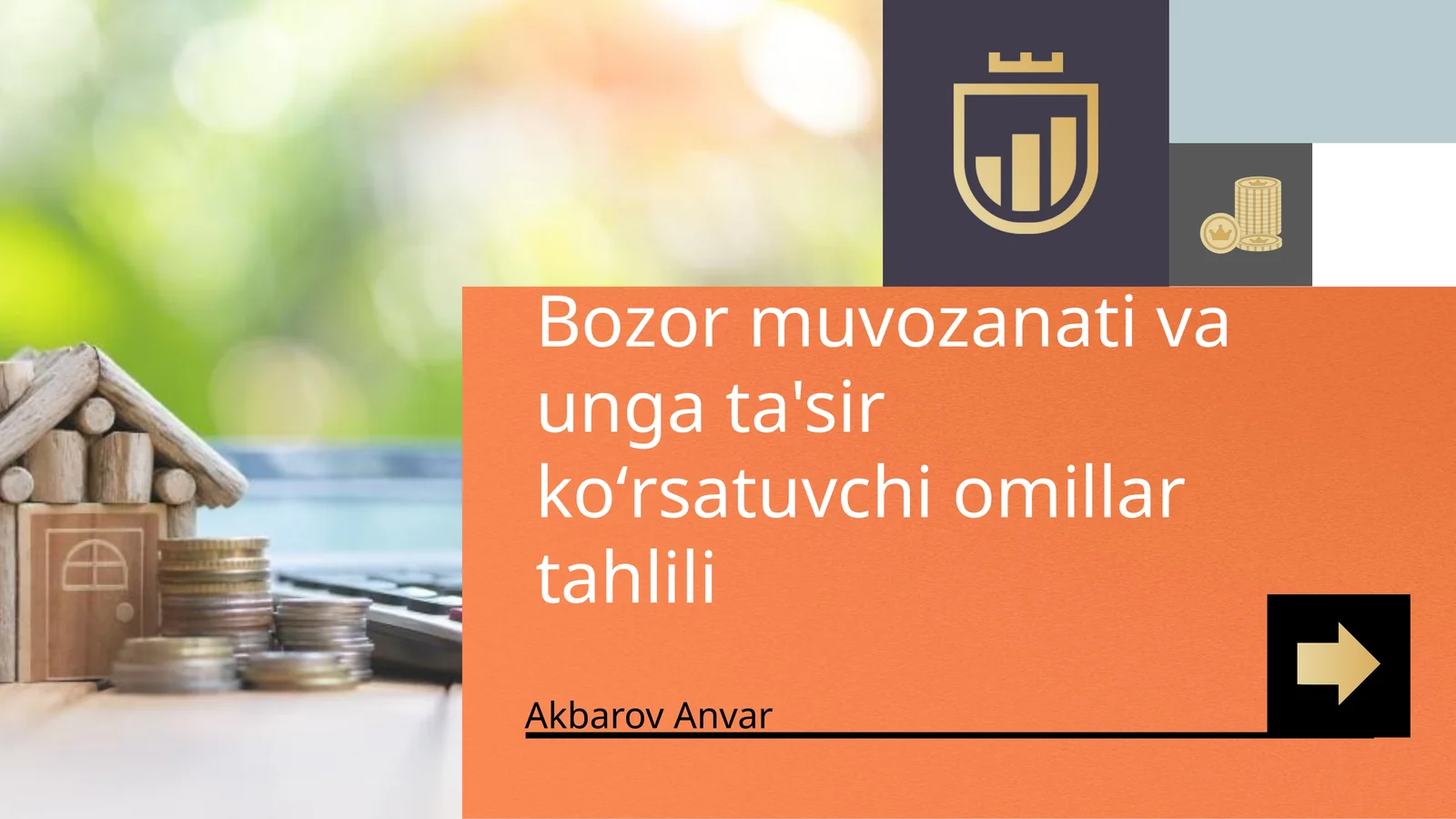 Bozor muvozanati va unga ta'sir koʻrsatuvchi omillar tahlili