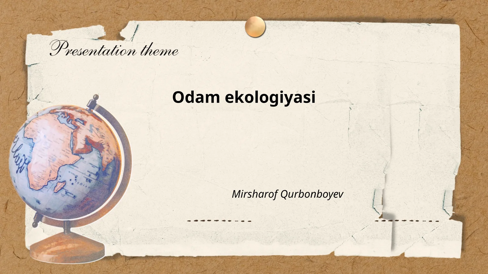 Odam ekologiyasi