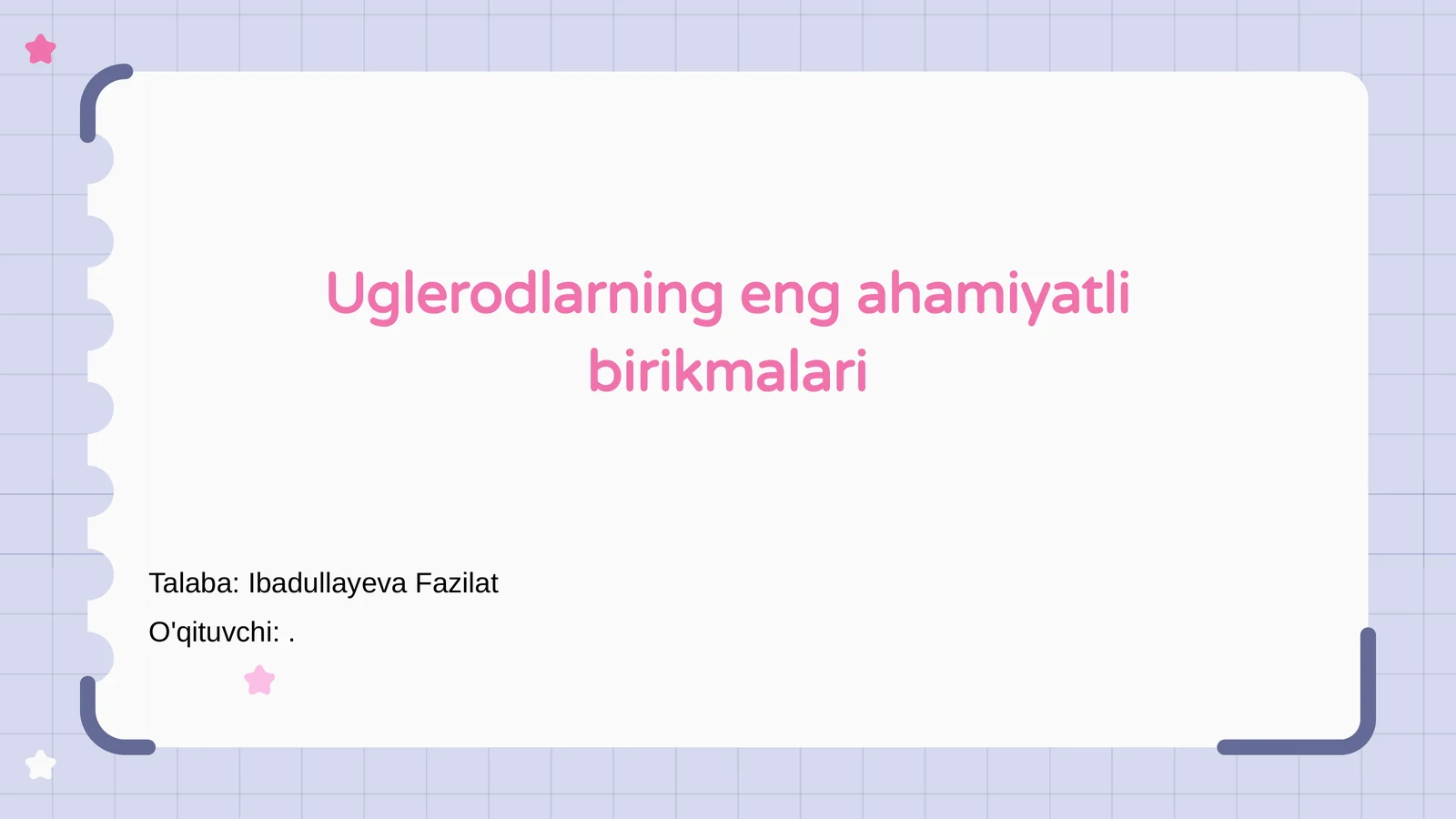 Uglerodlarning eng ahamiyatli birikmalari