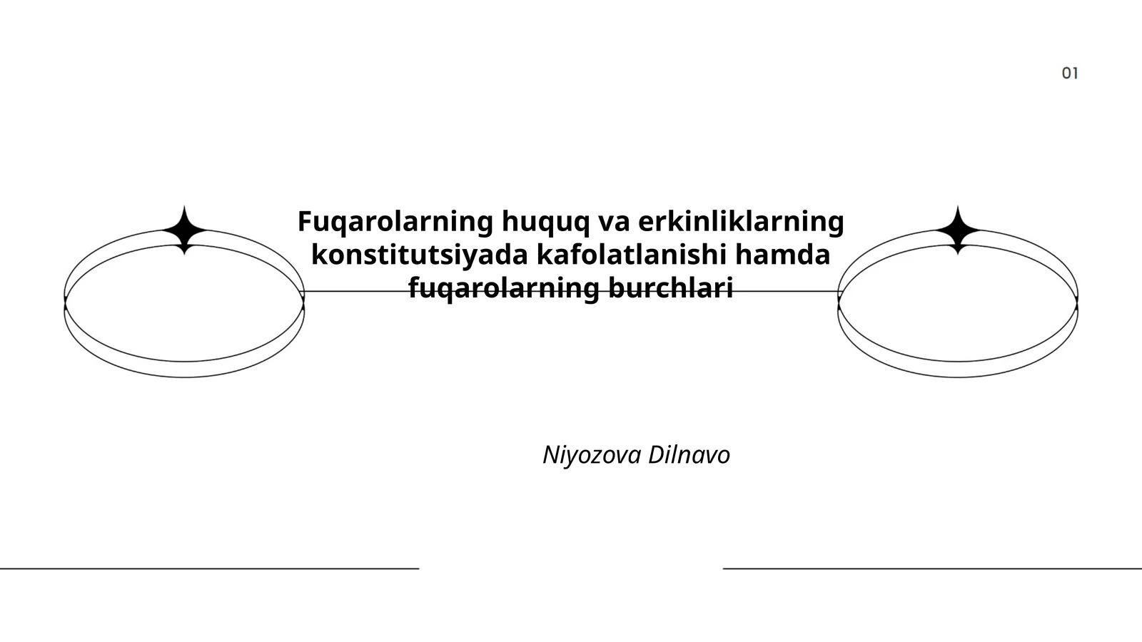 Fuqarolarning huquq va erkinliklarning konstitutsiyada kafolatlanishi hamda fuqarolarning burchlari