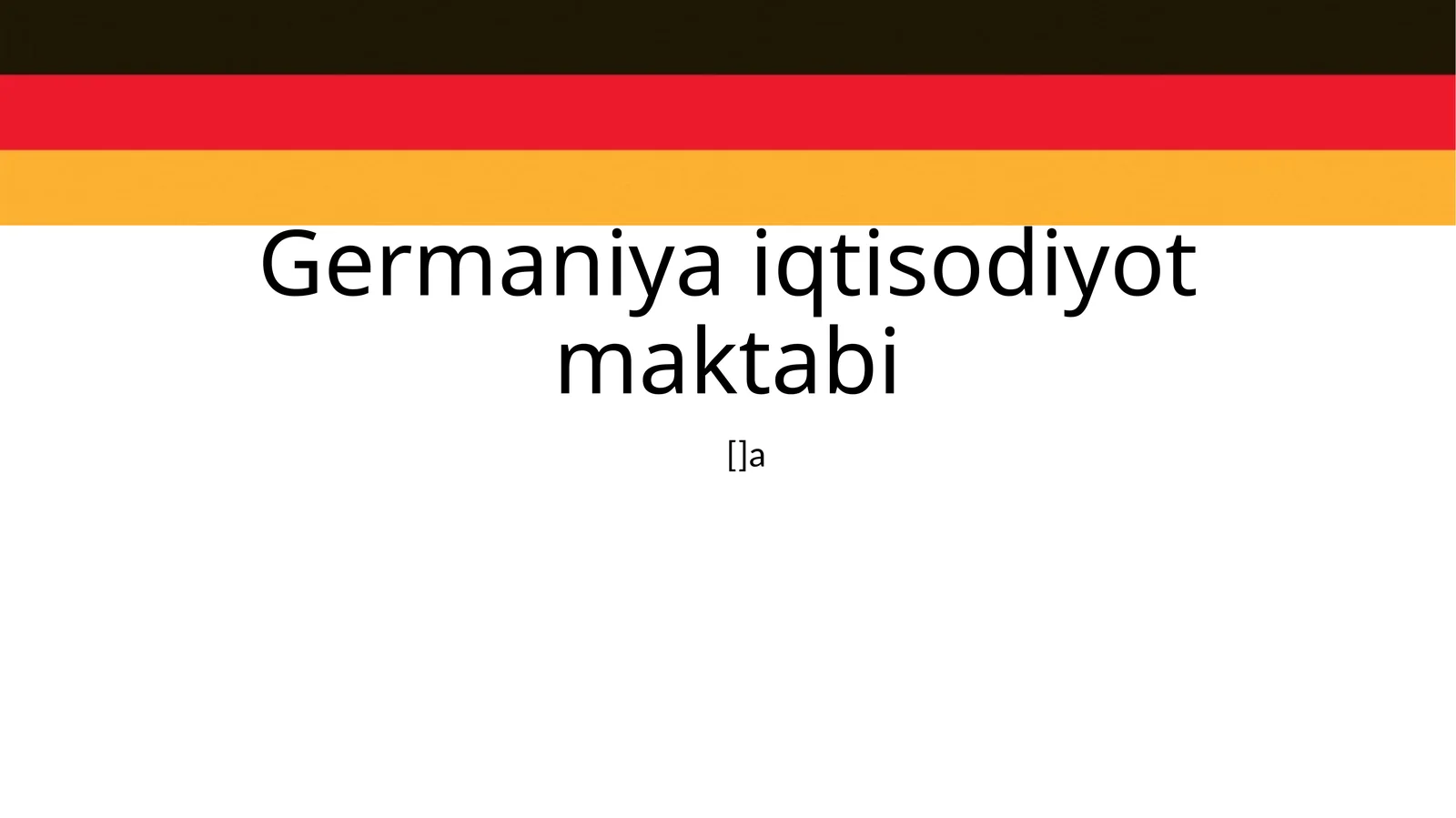 Germaniya iqtisodiyotmaktabi
