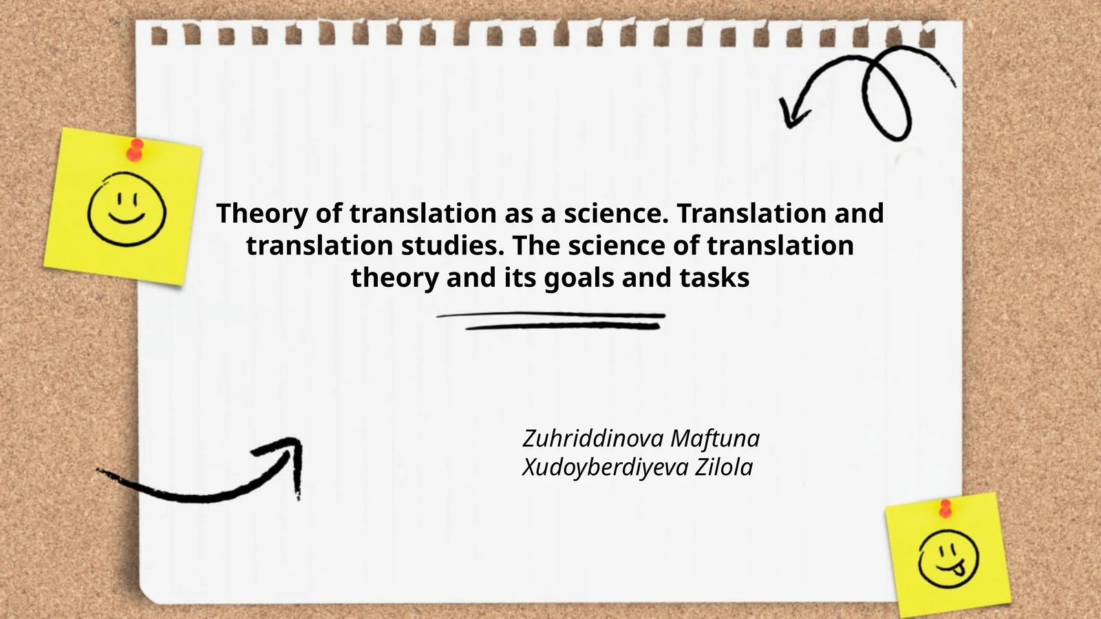 Theory of translation as a science. Translation and translation studies. The science of translation theory and its goals and tasks